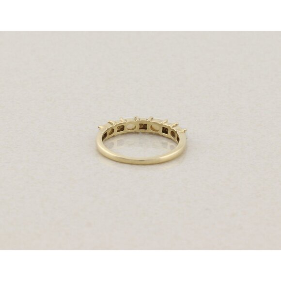 10k Yellow Gold Natural Opal Band Ring Size 7 1/4 - Picture 9 of 9